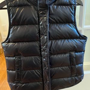 J. Crew Shiny Black Puffer Vest (Style B1160)